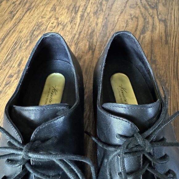 Kenneth Cole Men’s Leather Oxford Dress Shoes Black Square Toe Size 13M - Picture 9 of 10
